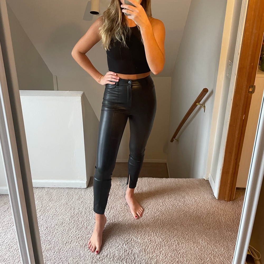 Zara leather pants